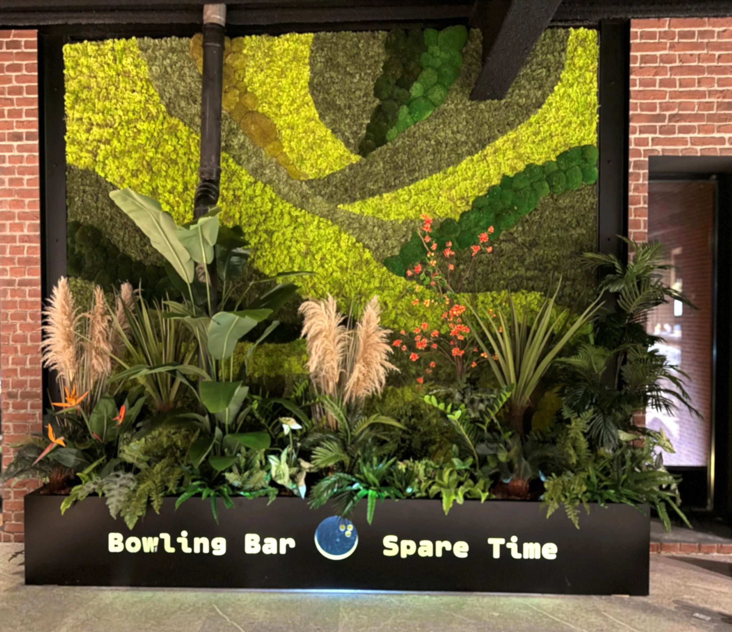 Bowling Bar Spare Time Kunstbloemen