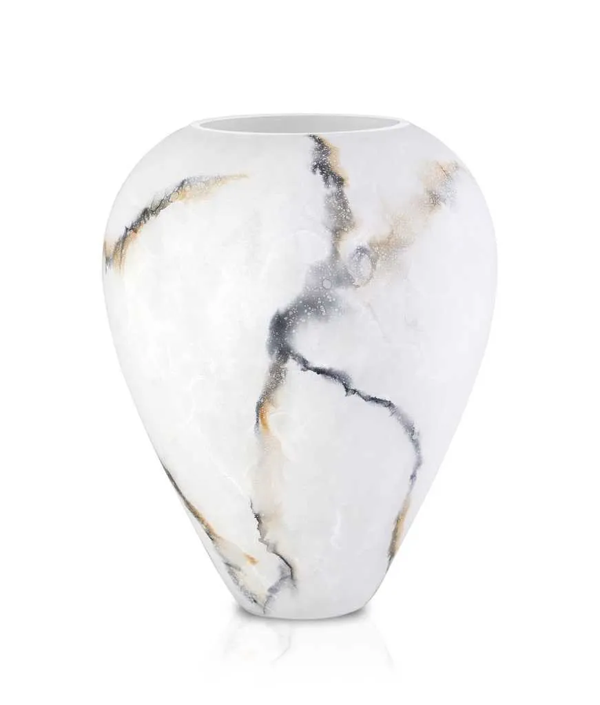 Vaas Wit Marmer Elegante
